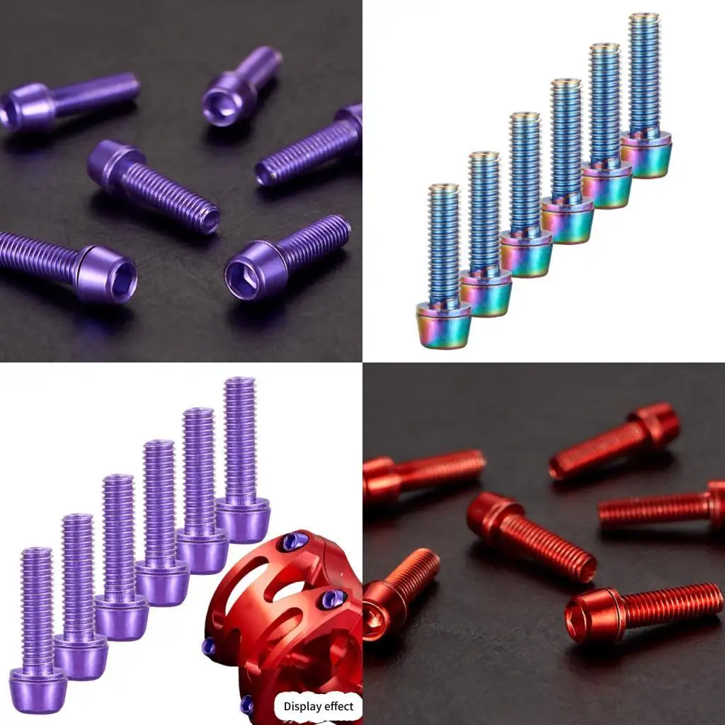 

Y1UC 6pack Bike Brake Calipers Bolts Stainless Steel Screw Calipers Screws Retainers for Accessory Mounting