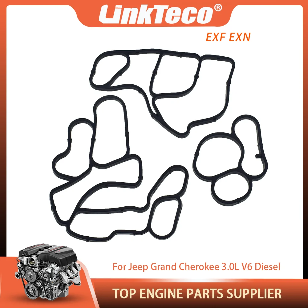 Engine Parts Oil Cooler Gasket Set Fit 3.0 L T V6 Diesel EXF EXN For Jeep Grand Cherokee WK WK2 LANCIA THEMA 3.0L 3.0T 2011-2019