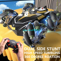 Remote Control Drift Light Music Stunt Dual Driving RC Car 1:24 Lateral Drift 360 Degree Rotating All Terrain Off Road RC Truck