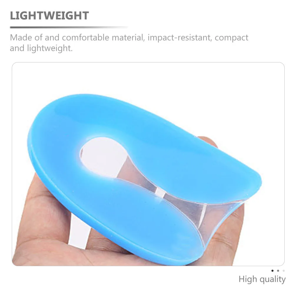 

2Pairs U-Shaped Silicone Heel Pads Impact Resistant Lightweight Cushions for Foot Care Pressure Relief Shoe Inserts