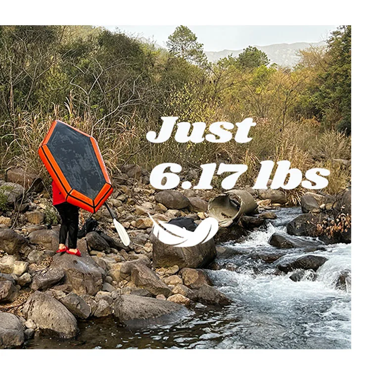 Ready To Ship Lightweight TPU Packraft & Pack Raft Eco-Friendly PackRaft Inflatable White Water Kayak Canoe Carry Bag Included