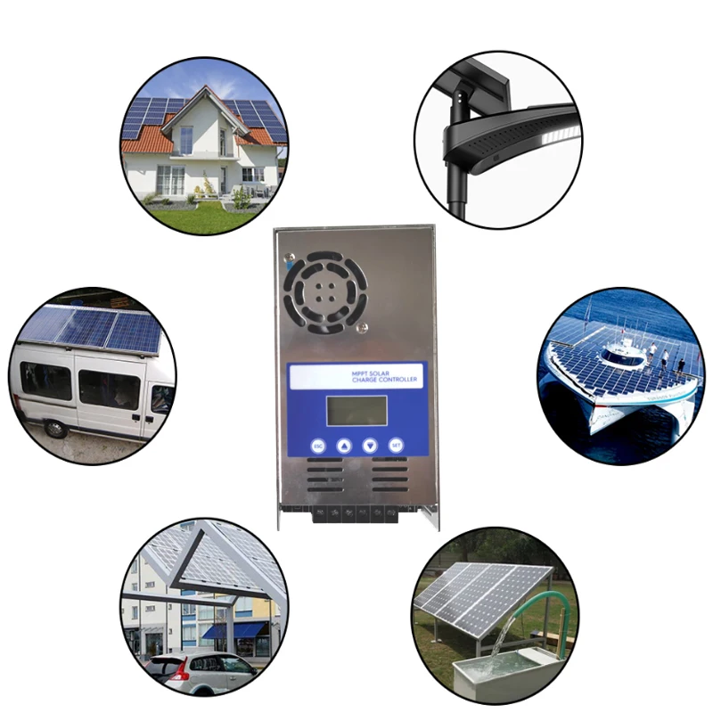 SUYEEGO 40A 60A MPPT Solar Charge Controller 12V 24V 36V 48V Auto Battery Charger Max 180V DC Backlight LCD Solar PV Regulator