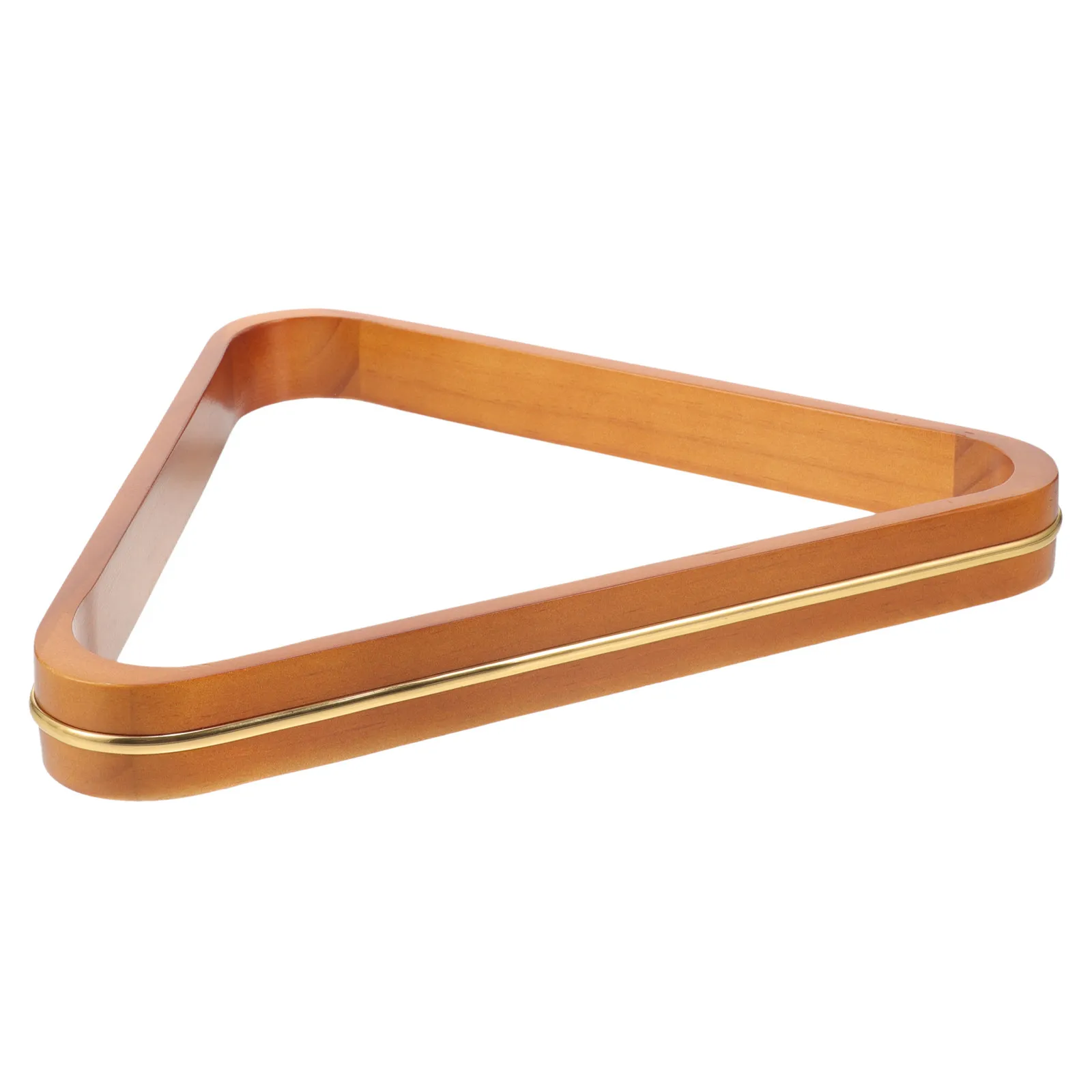 Lightweight Pine Wood Billiard Rack Triangle Billiard Frame for Pool Balls Organization Smooth Surface Reinforced Rounded Edge