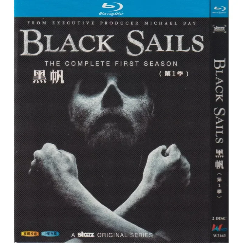Blu-ray American TV Series Black Sails Seasons 1 to 4 Black Sails High Definition Disc 1080P 8BD Disc Non DVD Disc