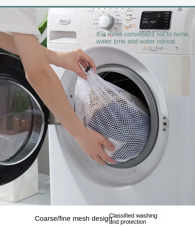 1/2/4 Stück Große Wäschesäcke aus Netzstoff für BHs, Socken und Unterwäsche – Organizer für Waschmaschine und Kleidungszubehör – Detail 3