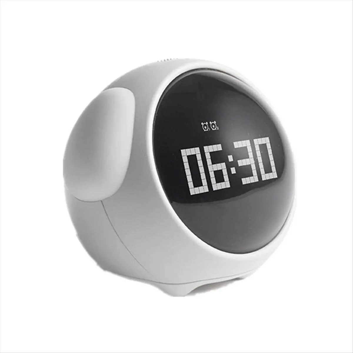 A32I Cute Child Room Alarm Clock Multifunctional Voice Controlled Light Alarm Clock LED Digital Night Mode Expression B