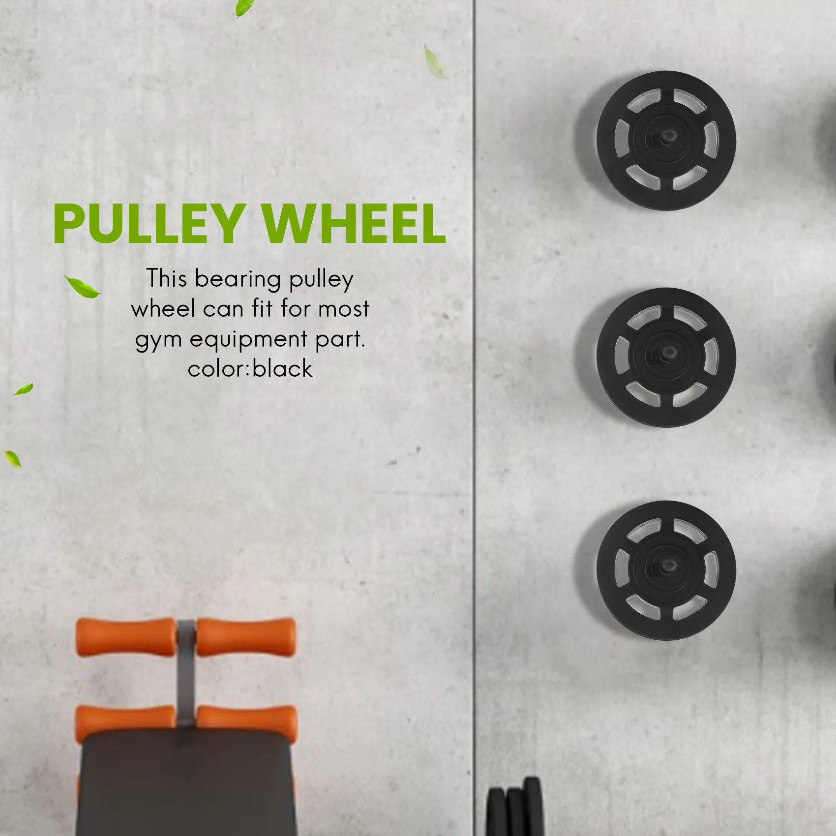 4 قطعة 95 مللي متر العالمي تحمل بكرة عجلة كابل أجهزة لياقة بدنية اكسسوارات معدات الصالة الرياضية جزء أداة مقاومة للاهتراء مع لون نادر