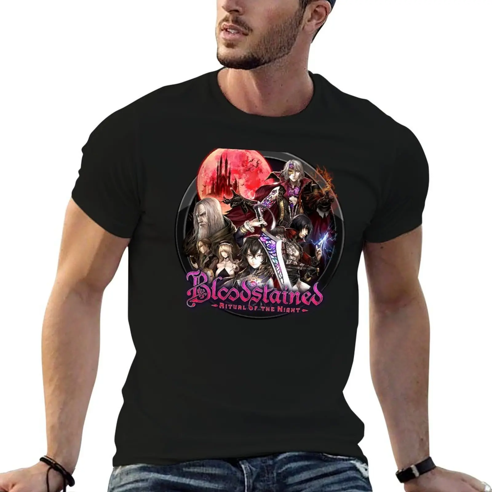Bloodstained: Ritual of the Night T-Shirt plus size clothes customs fruit of the loom mens t shirts