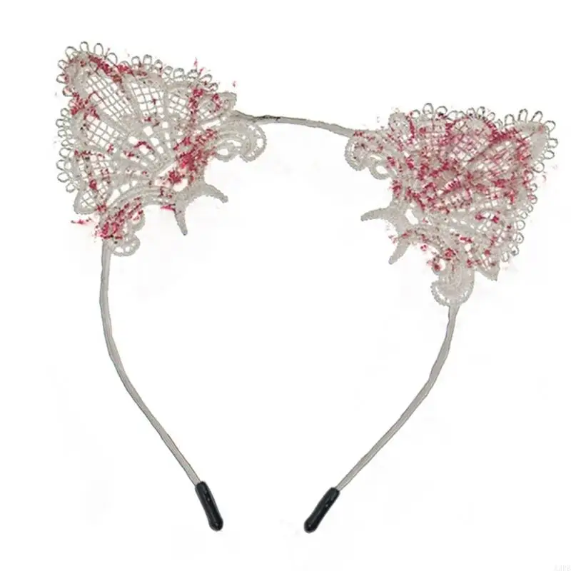 Kim loại chống gỉ vĩnh viễn Puss Thính Hairband Trẻ Người lớn Trang trí trang phục Halloween