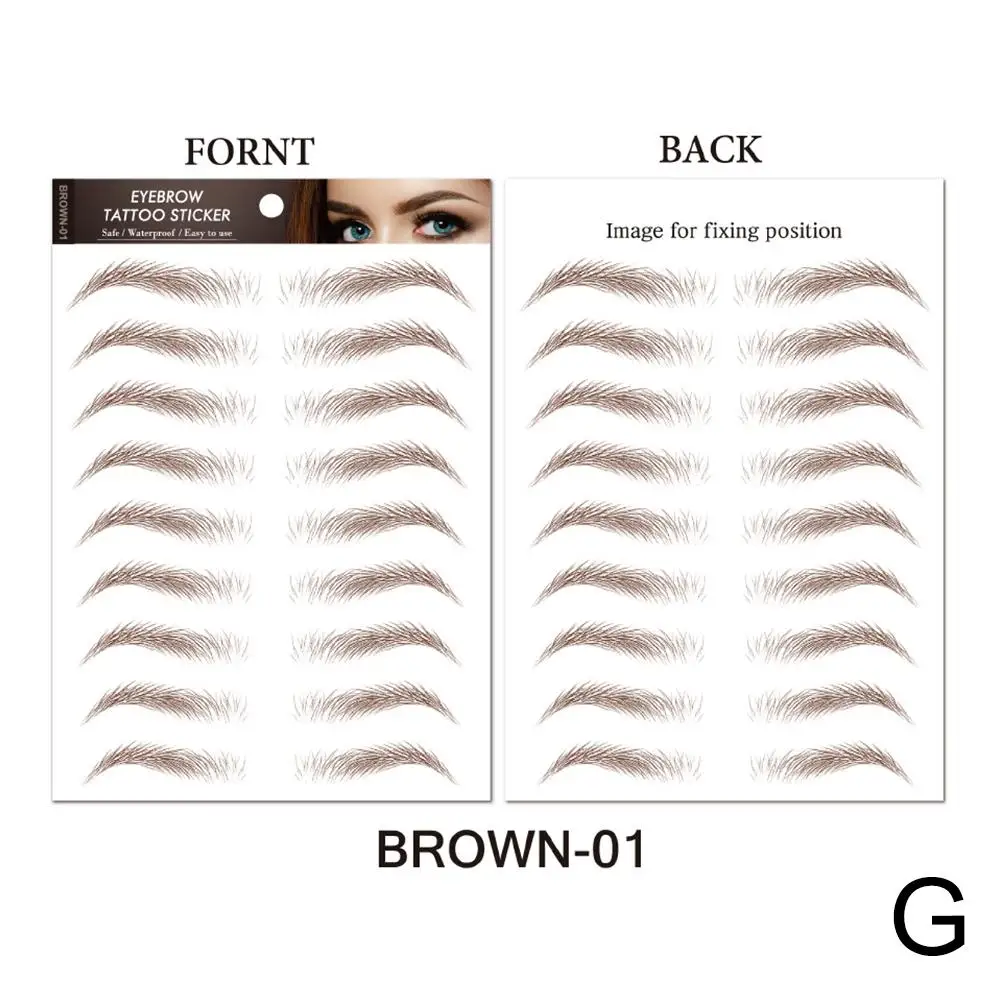 6D Hair Like Eyebrows Stickers for Authentic Look