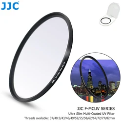 JJC 카메라 UV 필터 MC 울트라 슬림 멀티 코팅 렌즈 필터, 37mm 40.5mm 43mm 46mm 49mm 52mm 55mm 58mm 62mm 67mm 72mm 77mm 82mm