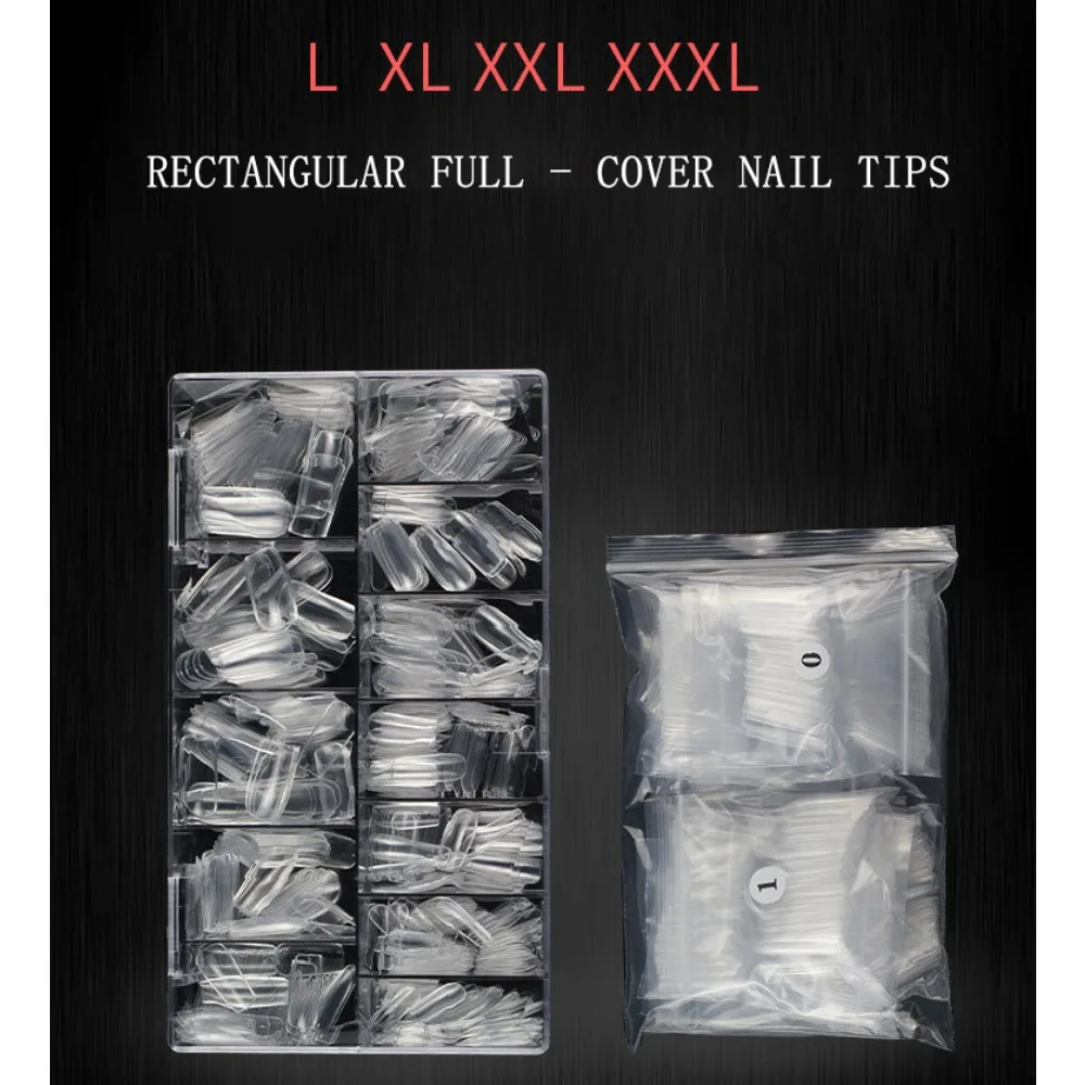 High Quality Transparent Artificial Fingernails Various Sizes and Pack Quantities Premium False Nail Tips