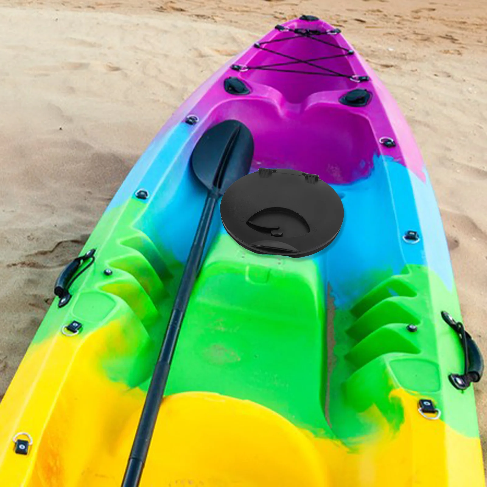 

Round Kayak Hatch Cover ABS Fully Sealed Lid for Watercraft Storage Marine Waterproof Boat Deck Access Panel Hatch Lid Accessory