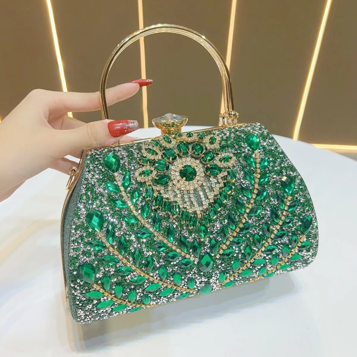 

Women's Handbag Large-capacity Women's Bag High-end Light Luxury Dinner Cartera De Fiestas Elegantes Carteras De Mujer De Bolsos