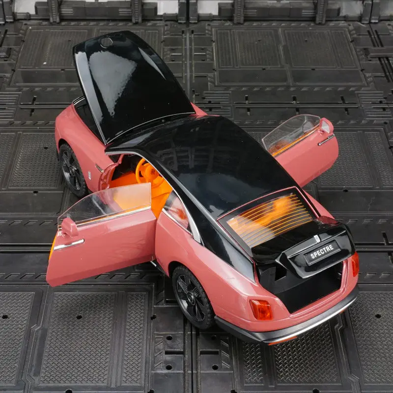

Модель автомобиля Spectre New Energy Luxury Car 1:24, имитационная модель из литого металла со звуком и светом, коллекционная игрушка для детей, подарок.
