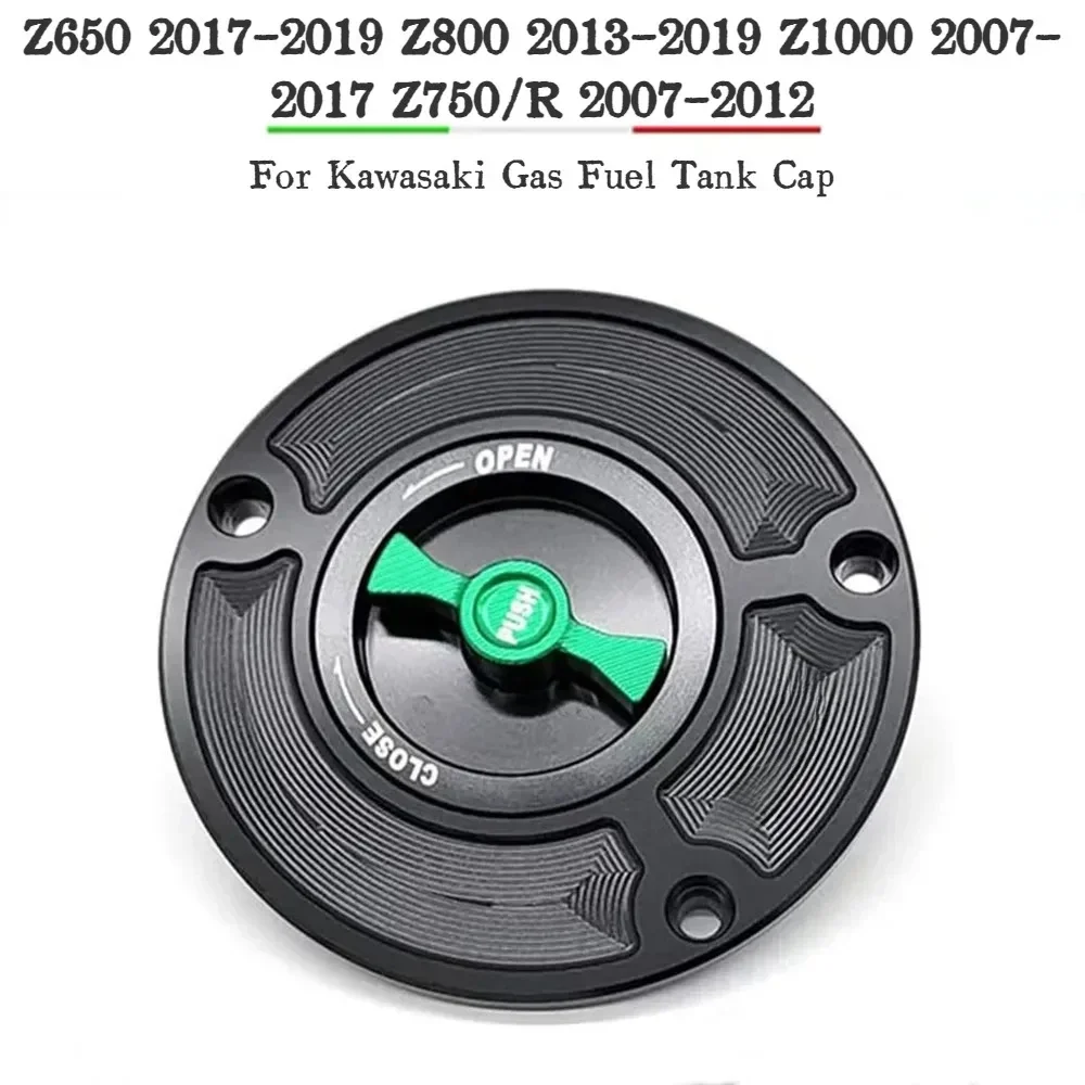 

Motocycle CNC Fuel Tank Cap Cover For Kawasaki Z650 2017-2019 Z800 2013-2019 Z1000 2007-2017 Z750 /R 2007-2012