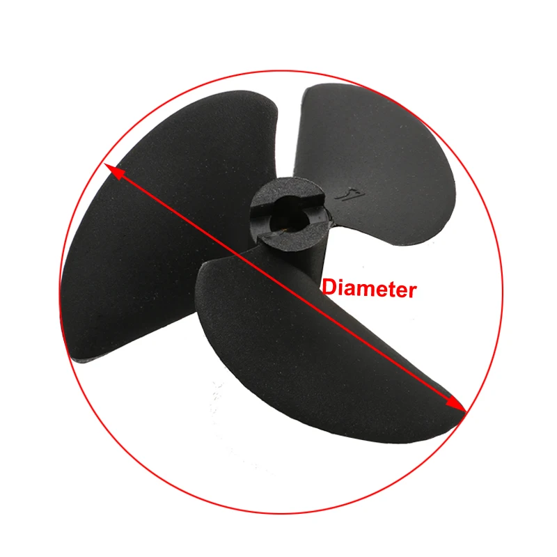 5 PCS 3 Blades Propeller Aperture 4/4. 76mm Nylon Paddle Diameter 36/47/52/55/57mm Props Accessoires voor Gemonteerd RC boten Model