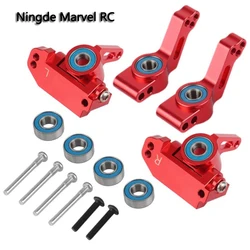 1 Set metallo anteriore Caster Block blocco sterzo posteriore Stub Axle staffa Kit per 1/10 Traxxas 2WD Slash Stampede Rustler RC Car Part