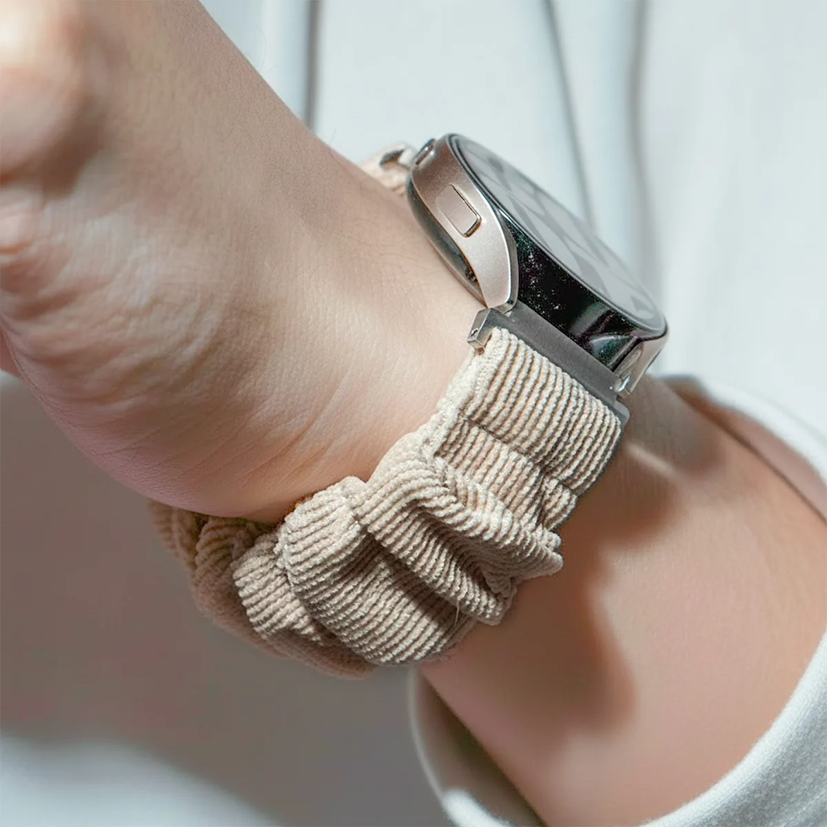 20/22 mm Scrunchie-Armband für Samsung Galaxy 7/6/5/4/5pro 40/44 mm Nylon-Damenarmband für Huawei GT6/6 Pro 5/5Pro 46 mm Armband – Detail 8