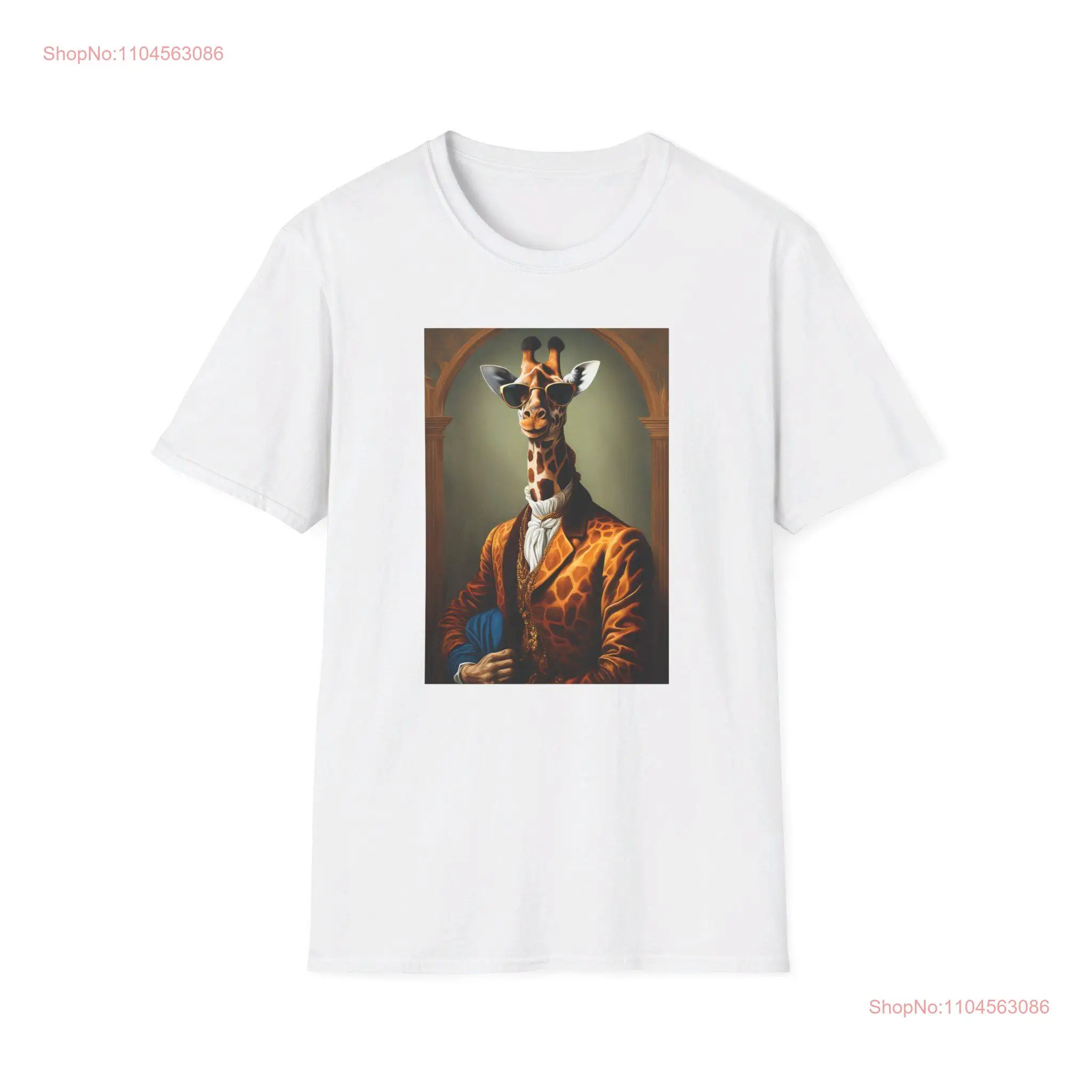 

Футболка Gentleman Giraffe Softstyle с длинными или короткими рукавами