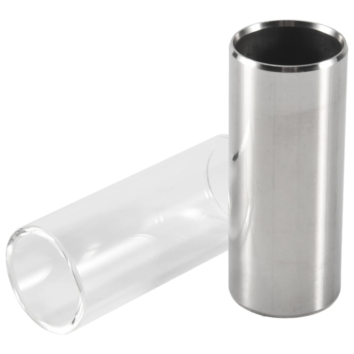 AA85 ギター、ベース用ガラススライドとメタルスライド 2 個、ミディアム (6 cm)