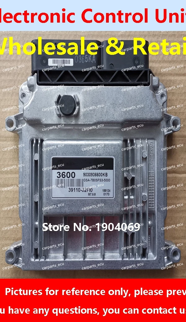 

Компьютерная плата двигателя автомобиля Hyundai Elantra KIA/ECU/M7.9.8 39110-02FI0 3600/39112-2B050 29G/39111-26BE0 K21/39110-2B022 H82