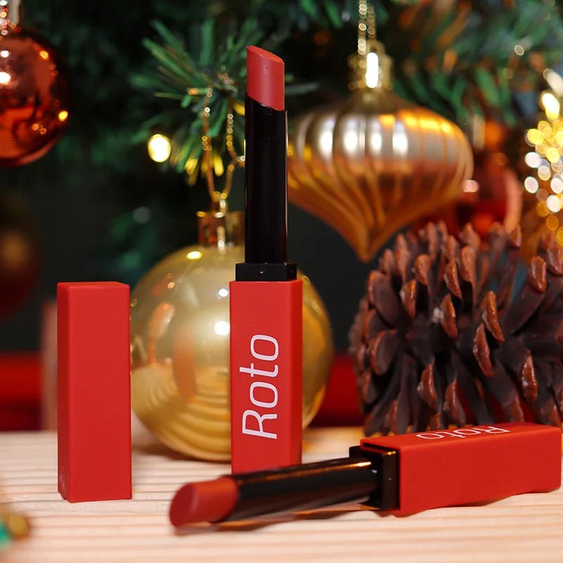 ROTO-Rouge à lèvres imperméable à l'eau, tube mince, coupe antiarina, blanc, soins de la peau, livraison gratuite