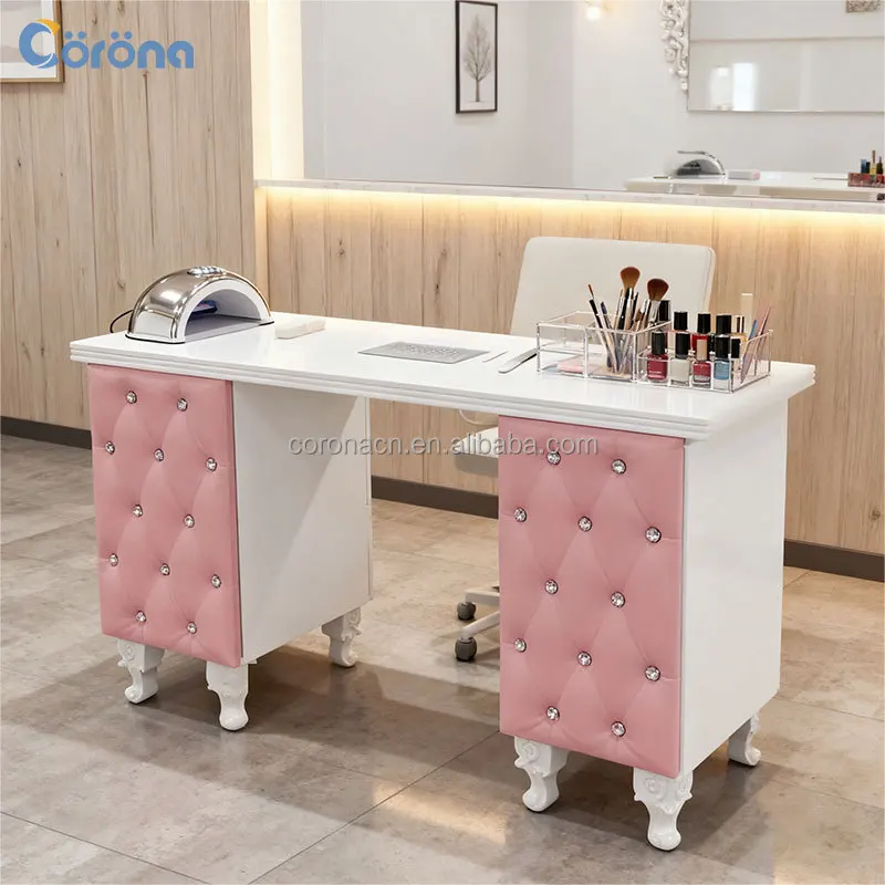 Luxury Technician Salon Manicure Furniture Nail Table And Pedicure Chair Set