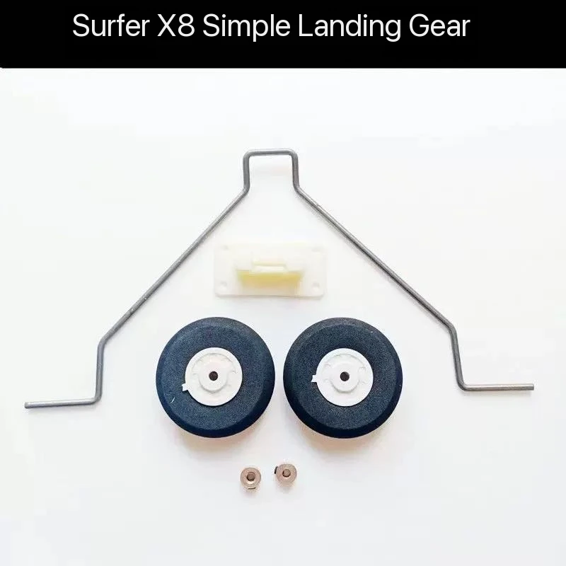 

X8 surfer fixed wing foam aircraft landing gear sponge front wheel bracket retrofitted aircraft model tail anti scratch