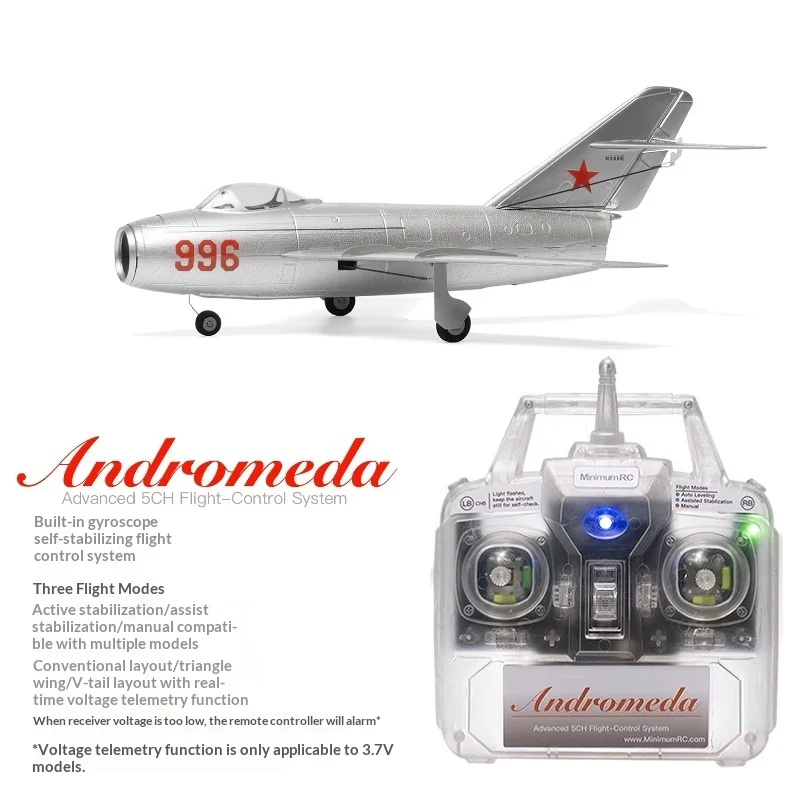 MinimumRC Mig 15 Micro Realistic Jet 30mm Ducted Fan 2s Gyro Self Stabilizing Rc Airplane For Outdoor Flying Adult Hobby Fans