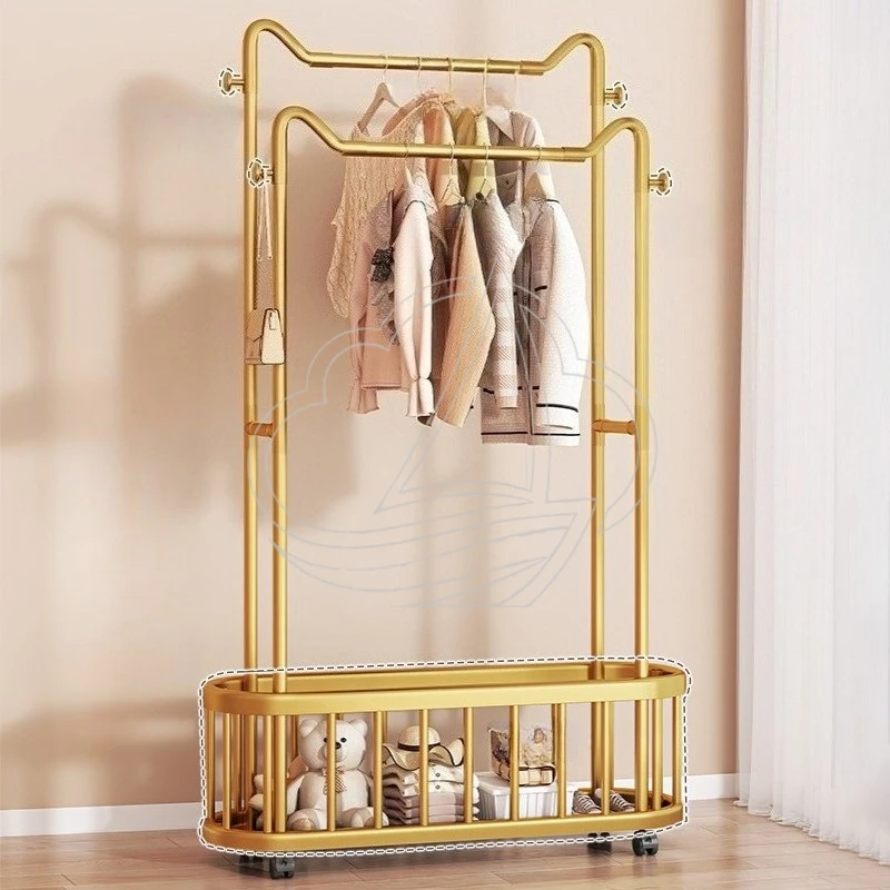 

Multifunctional Floor Clothes Hanger, Simple Bedroom Garment Rack, Popular Household Coat Rack & Storage Organizer