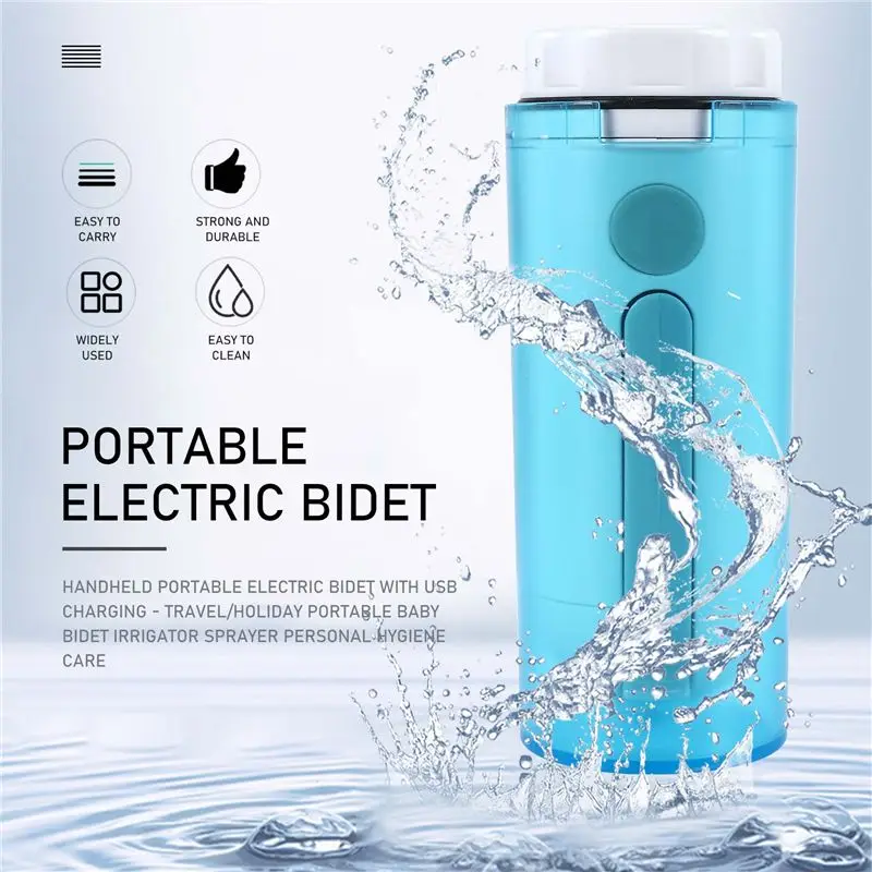 A36T-Handheld Portable Electric Bidet With USB Charging - Travel/Holiday Portable Baby Bidet Irrigator Sprayer Personal Hygiene