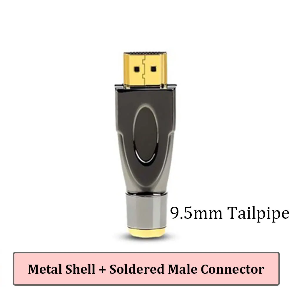 Welding HDMI Connector with Shell DIY Metal Soldering HD Cable Plug High Speed HD Data Cable Joint for Computer TV Pure Copper