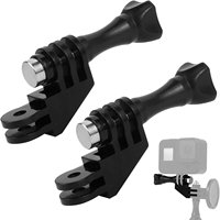 90 degree Adapter adjustment arm multi conversion For Gopro Hero 12 11 10 9 8 7 6 5 4 Black SJCAM Xiaoyi 4K Eken H9r Accessories