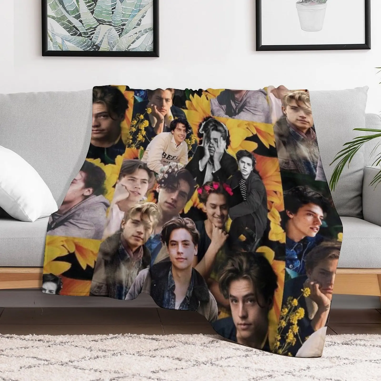 Cole Sprouse Throw Blanket Beautifuls Bed Fashionable Blankets