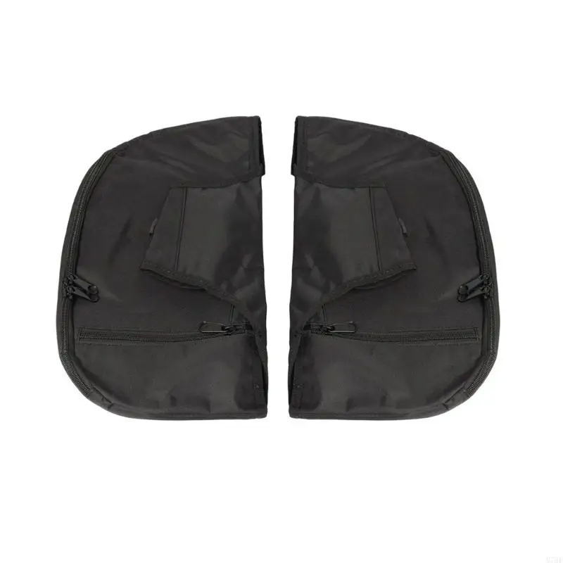 M76E Werkzeugtaschen für Motorräder und Fahrräder, Paar, Nylon-Schutzbügel-Tragetaschen mit Außentasche vorne, Hauptfach und – Detail 7