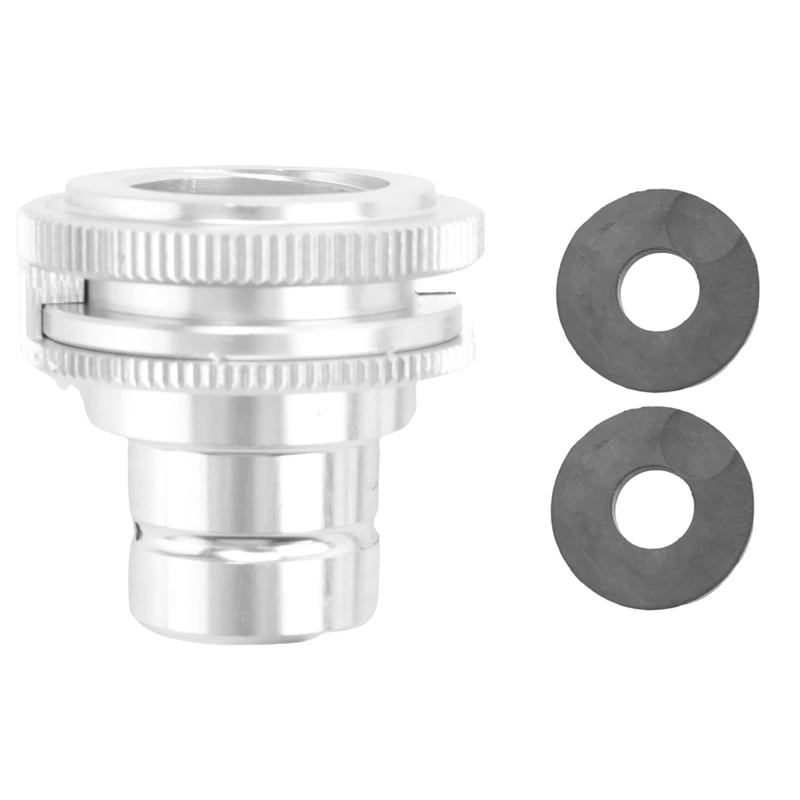 Gwint strumienia butli sodowej konwertuje adapter Match Cube Tank żeński DUO/ART/GAIA na męski Tr21-4 Łatwy montaż srebrny