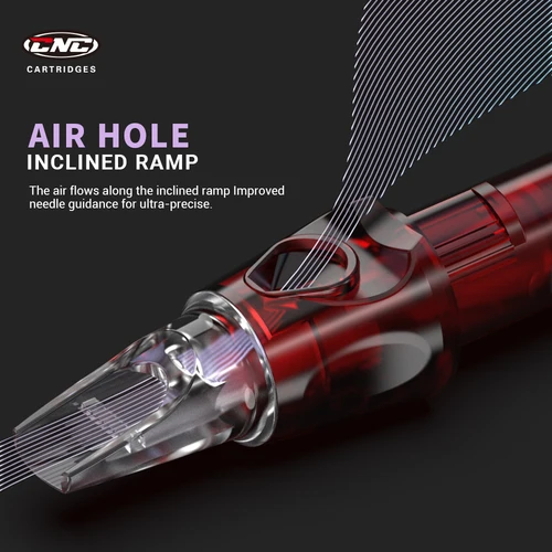 Imagen 2 del producto Cartucho desechable de policía para máquina de tatuaje, revestimiento redondo, 20 piezas, CNC, RL, RM, 0,3 MM