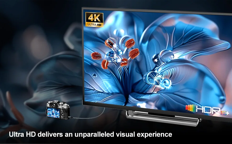 4K@60Hz Micro/Mini HDMI zu HDMI Kabel 18Gbps 2K@120Hz HDMI 2.0 HDR ARC für Kamera Sony Nikon Monitor Projektor HDTV Kamerakabel – Detail 17
