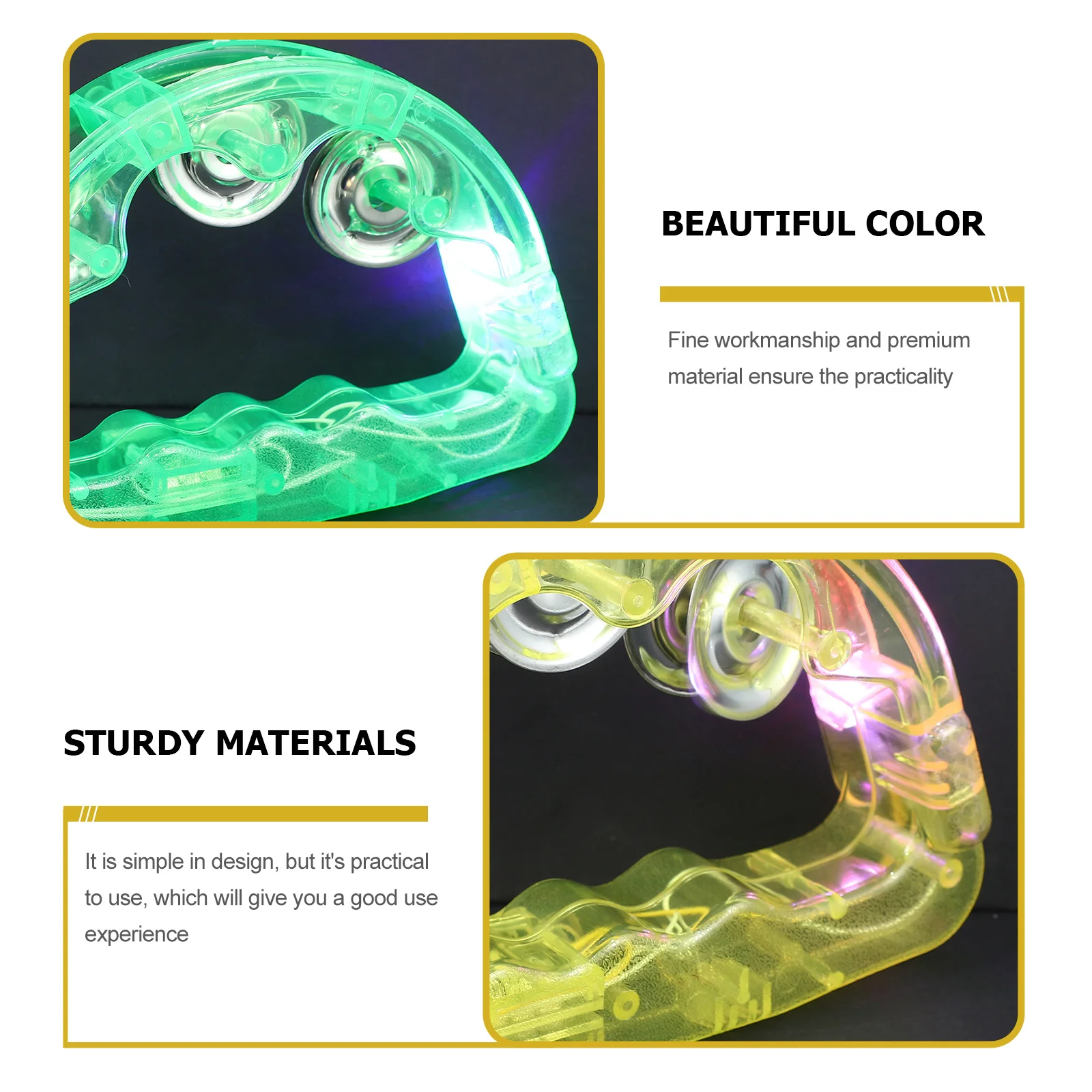 8 قطعة الدف وامض مضيئة للحزب وامض الدعائم حفلة كرنفال مهرجان الأحداث الرياضية Led اللعب