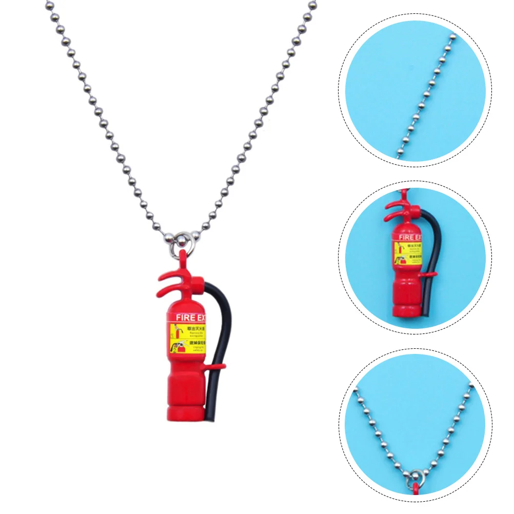 Firefighter Jewelry Extinguisher Necklace Choker Impressive Pendant European and American Attractive Men's