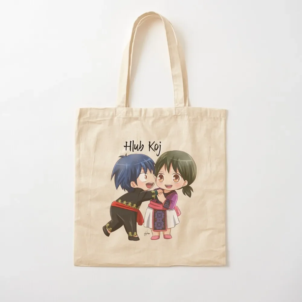 

Hlub Koj Tote Bag ecological bags bag for beach Tote Bag