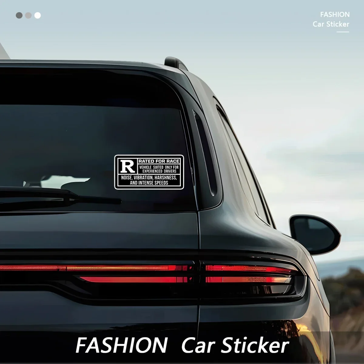 Racing - Themed "R Rated" Sticker, For Phone Case, Water Bottle, Notebook, Cool Decor for Motorsport Lovers