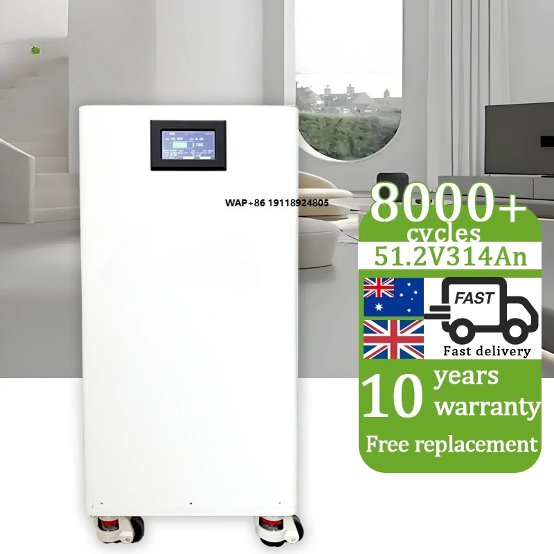 

Умная гибридная сетевая литиевая батарея Smart BMS 48В 51.2В LiFePO4 100Ач 300Ач 5кВтч 10кВтч 15кВтч Powerwall для домашней солнечной системы