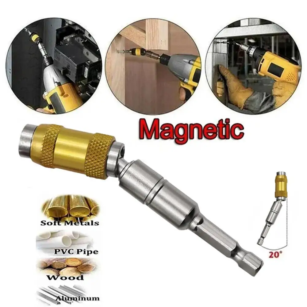 Magnetic Hexagonal Shank Universal Extension Rod Electric Drill Screwdriver Longer Quick Change Drill Bit Extension Rod