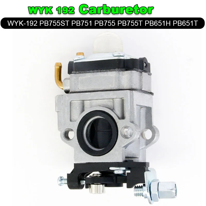 WYK192 Carburetor Carb Kit Lawn Trimmer 1e40-5 Echo PB755ST PB751 Cutter Carburetor Replacement Lawnmower Spare Part Garden Tool 2