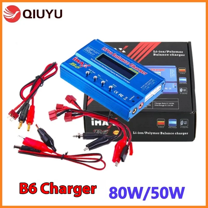 B6 charger 80W 50W 2S-6S lithium battery polymer charger T plug XT60 Datiangong