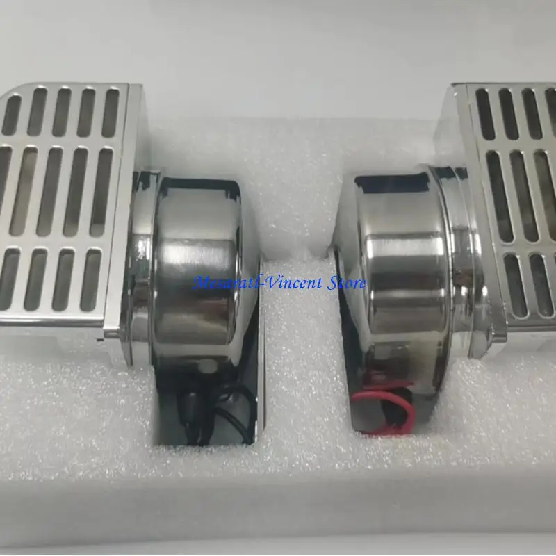 

A70F Reliable 12V 24V Vehicle Horn Stainless Steel Two Tone Loud for Auto Bike