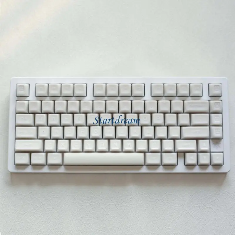 

White Jade Theme 142Keys SAProfile Keycap Double Shot PBT Keycaps for Mechanical Keyboards Keycaps K92C