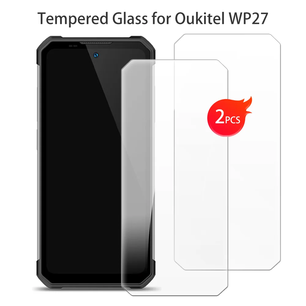 For Oukitel WP27 Tempered Glass Protective ON Oukitel WP27 6.78 Inch Screen Protector Smart Phone Cover Film